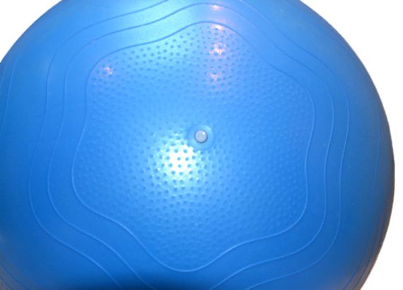 М'яч для фітнесу (фітбол) укріплений Паверплей 4000 Ø65 cm Premium Gymball Anti-Burst Синій + помпа | Зображення 7