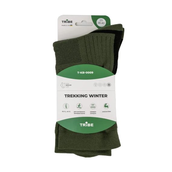 Носки зимние Tribe Trekking Winter T-KB-0009-olive, 38/40 (T-KB-0009-olive-38/40) | Зображення 6