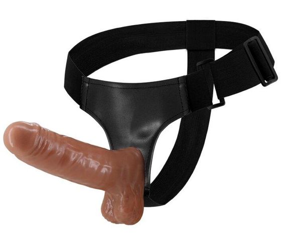 Страпон с вибрацией Ultra Passionate Harness Realdeal Penis 6.2'' - Brown, BW-022064Z sexstyle | Зображення 8