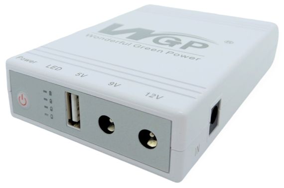 Джерело безперебійного живлення для роутера 10400 mAh USB, 9V, 12V Mini UPS WGP power bank УПС павербанк | Зображення 4