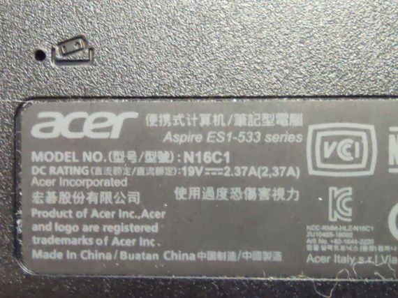 Ноутбук Acer Aspire ES1-533 / 15.6" (1366x768) TN / Intel Pentium N4200 (4 ядра по 1.1 - 2.5 GHz) / 4 GB DDR3 / 256 GB SSD / Intel HD Graphics 505 / WebCam б/у | Зображення 7