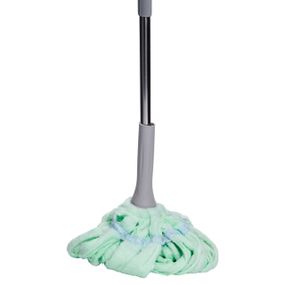 Швабра телескопічна для миття підлоги універсальна мотузкова швабра з самовіджимом для прибирання М'ятний HP-35015-13M