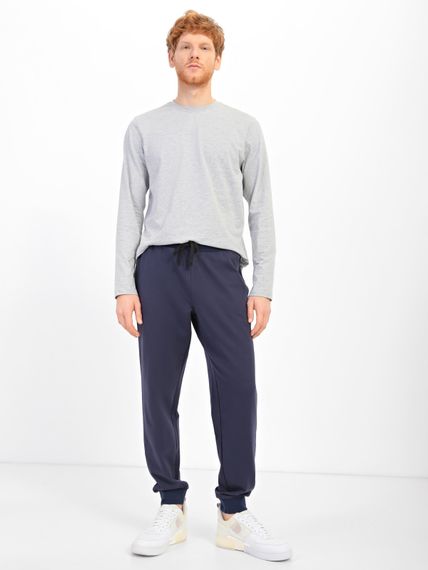 Штани чоловічі спортивні джоггери синій, 2XL | Зображення 3