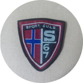 Нашивка на одежду Sport Culb S 67 60*70 мм Чорний