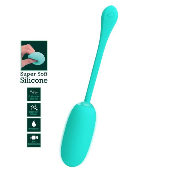 Віброяйце, що перезаряджається Pretty Love - Julius EGG Green, BI-014653-4 Sex Aura | Зображення 2