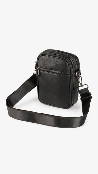 Сумка через плече чоловіча GENUA 201-1 Малий Чорний shop (2000999564031)