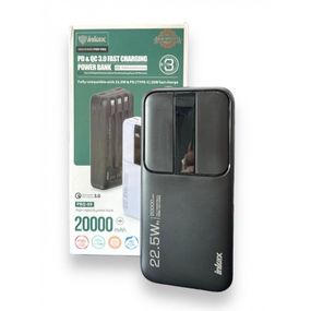 POWER BANK INKAX PBQ-09 на 20000 mAh (22,5W) зі швидким заряджанням + 3шнура та циферблатом (2 виходи)