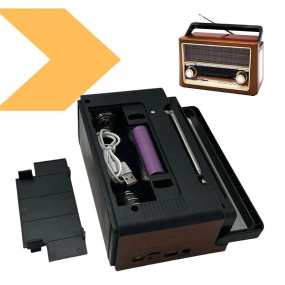 Портативне FM-радіо з USB, Bluetooth, XPRO RT-324 (23456726101_507) | Зображення 6