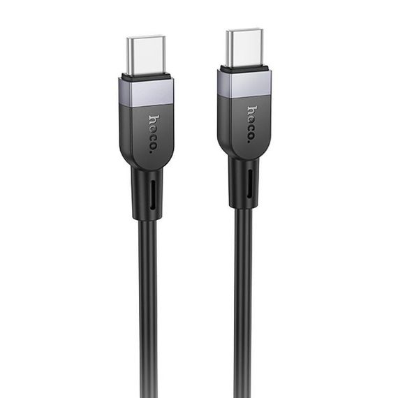 Дата кабель Hoco X109 Energy silicone Type-C to Type-C 60W (3m) Black