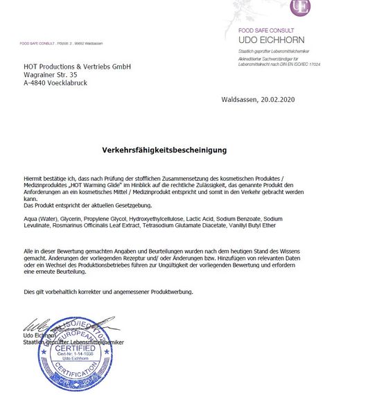 Согревающий лубрикант на водной основе WARMING Glide, 100 мл Sex Aura | Зображення 1