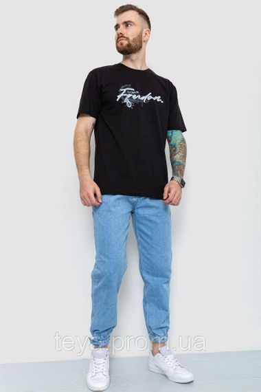 Футболка мужская батал, цвет черный, размеры 4XL, 5XL, 6XL, XXXL, 4XL FA_007599 | Зображення 1
