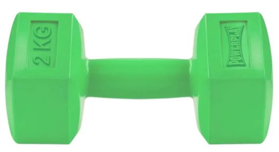 Гантель композитна PowerPlay 4124 Hercules 2 кг Зелена 1 шт (PP_4124_2kg)
