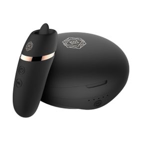 Міні-вібратор з язичком Rosy Gold - Vibrating & Licking Dual Stimulator Sex Aura