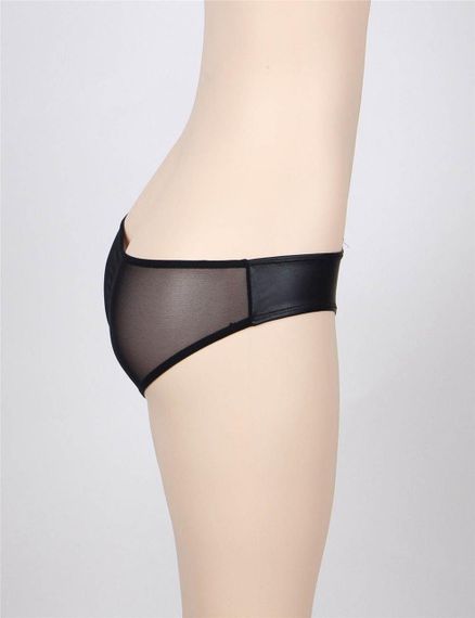 Трусики виниловые Star Night на молнии, черный sexstyle | Зображення 5