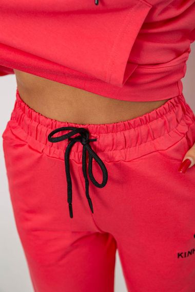 Спортивный костюм женский двухнитка, цвет коралловый, 214R1419-007 | Зображення 5