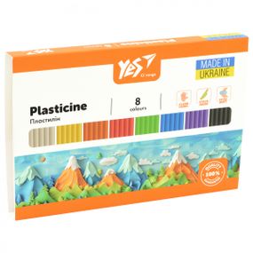 Пластилін YES Orange Line 540687 8 кольорів 160 г