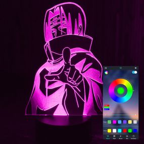 Акриловий світильник-нічник керування з телефона Учіха Ітачі 3 tty-n000535