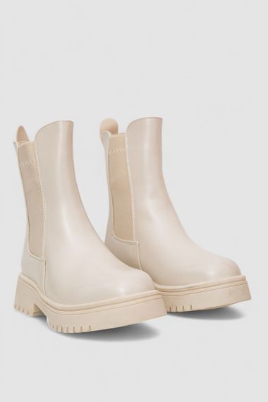 Ботинки женские зимние на меху  -уценка, цвет бежевый, 243RPM3143-U-5 | Зображення 2