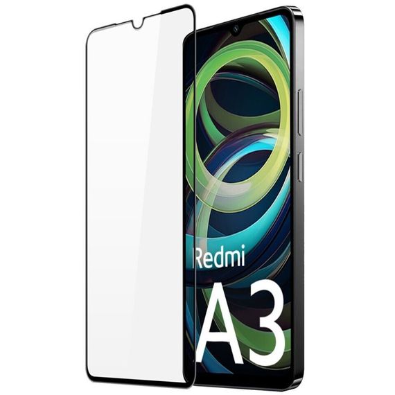 Захисне скло 2.5D на весь екран для Xiaomi Redmi A3 | Зображення 1