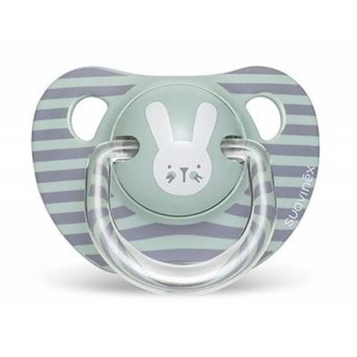 Пустышка Suavinex Hygge анатом.Уютные истории 6-18 мес. бирюзовый зайчик (306568)