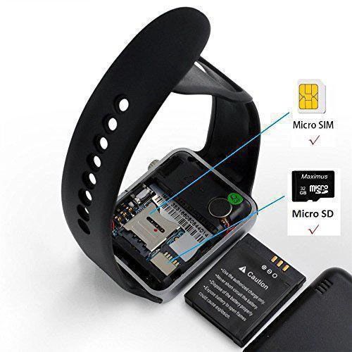 Смарт-годинник Smart Watch A1 розумний електронний зі слотом під sim-карту + карту пам'яті micro-sd. AX-382 Колір: чорний | Зображення 5