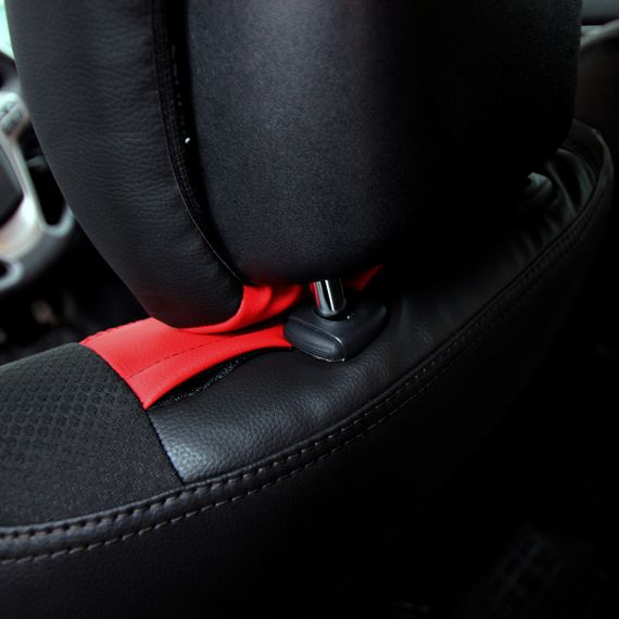 Чехлы на сиденья из экокожи и автоткани Dacia Logan 1 поколение 2004-2012 EMC-Elegant | Зображення 7