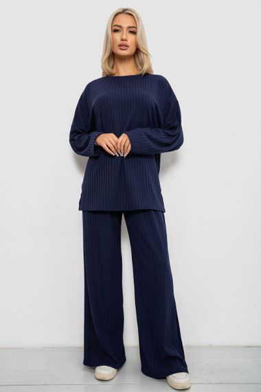 Костюм женский трикотажный, цвет синий, 257R1321