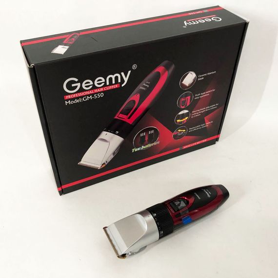 Машинка для стрижки волосся бездротова GEMEI GM-550 | Машинка для стрижки чоловіча | Електромашинка WD-388 для волосся | Зображення 5