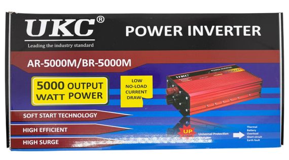 Інвертор потужний апроксимована синусоїда перетворювач напруги UKC 5000 W SI-A2-AR5000M 12V-230V | Зображення 5