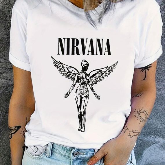 Футболка жіноча з принтом повсякденна XL Білий