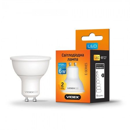 LED лампа VIDEX MR16e 6W GU10 3000K | Зображення 1