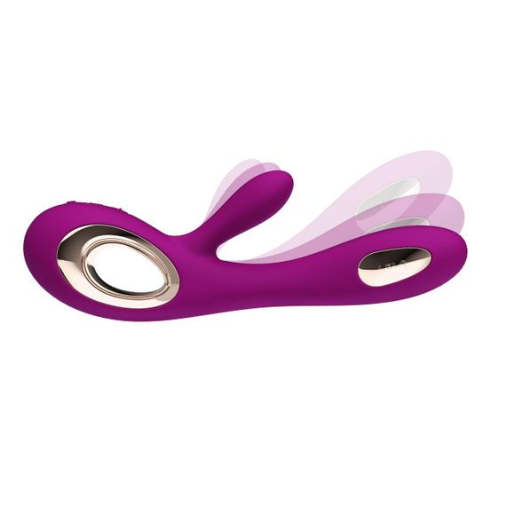 Вібратор-кролик LELO Soraya Wave Deep Rose, манливі рухи стовбура | Зображення 5