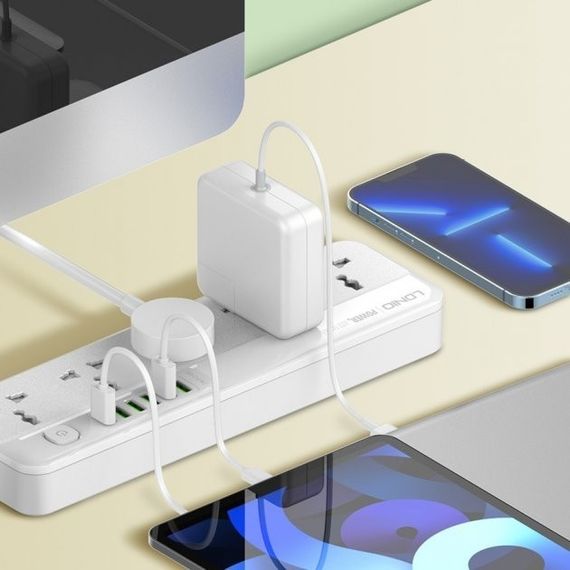 Мережевий подовжувач LDNIO SC5614 з 5 розетками та 6 USB-портами (34392-01_342) | Зображення 8