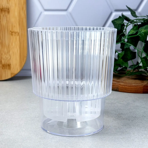 Вазон "Стелла" для орхідей з дренажем 13*15см. (пр.) | Зображення 1