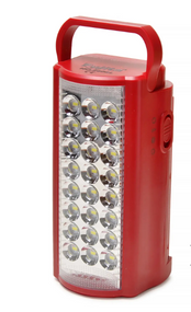 Аварійний акумуляторний ліхтар лампа Almina DL-2424 з функцією Power bank переносний світильник 24 LED Червоні   знижка