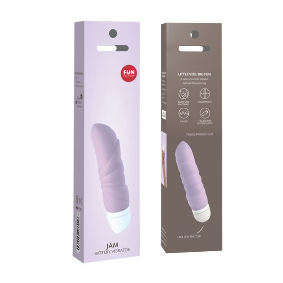 Мінівібратор Fun Factory JAM, бузковий, підходить для клітора, рельєфний | Зображення 3