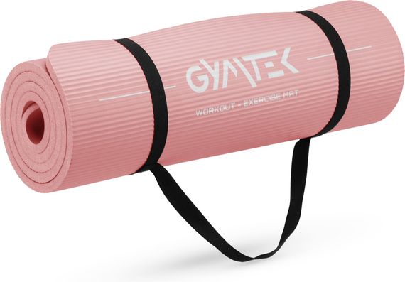 Килимок (мат) для фітнесу Queenfit NBR 1,5см рожевий | Зображення 9