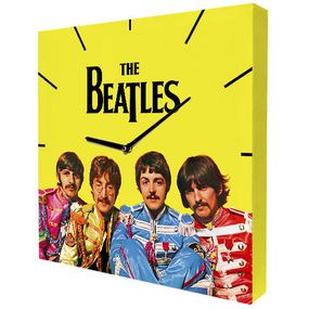Часы настенные на холсте The Beatles 35х35х4,2 см (CH_O_14I011)