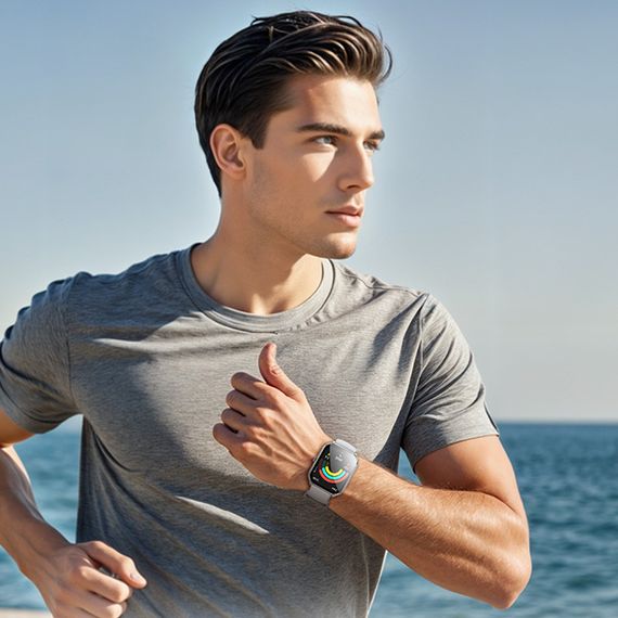 Смарт-часы Hoco Smart Watch Y28 AMOLED Smart sports watch (call version) Silver | Зображення 2