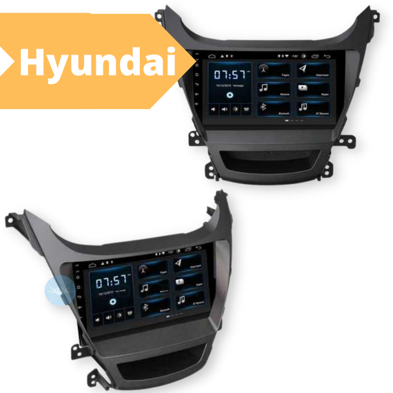 Штатная автомагнитола Hyundai Elantra 2014-2015 (9") Android 10.1 (4/32) серая (MER-14102_5461) | Зображення 1