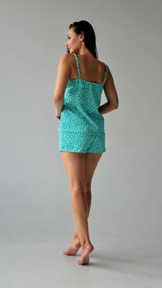 Піжамний комплект з візерунками у бірюзовому кольорі | Зображення 1