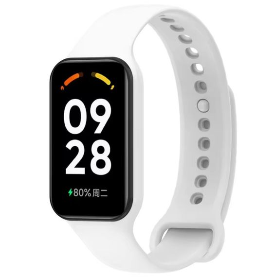 Ремешок Xiaomi Mi Smart Band 8 Active/Redmi Smart Band 2 белый | Зображення 1