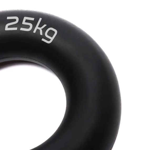 Еспандер кистьовий силіконовий PowerPlay PP-4324 Hand Grip Ring Hard 25 кг. Чорний | Зображення 2