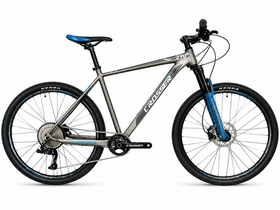 Велосипед гірський 29" Crosser Solo рама 21", 1x12 L-TWOO AX, гідравліка Shimano MT200, повітряна вилка Синій | Зображення 2