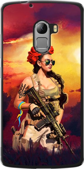 Чехол на Lenovo A7010 Украинка с оружием "5316u-232-17620"