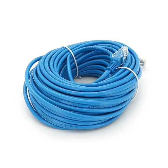 Патч-корд литой RITAR,CCA,UTP,RJ45,Cat.5e,20m,синий | Зображення 1