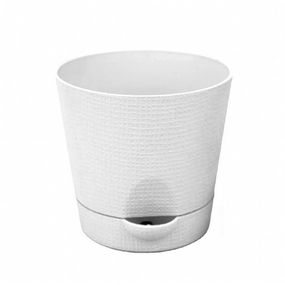 Горщик Фіалка 0.7 л з системою прикореневого поливу білий