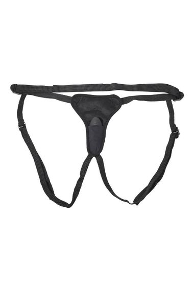 Трусики для страпону Sportsheets з вібратором чорні sexstyle | Зображення 7