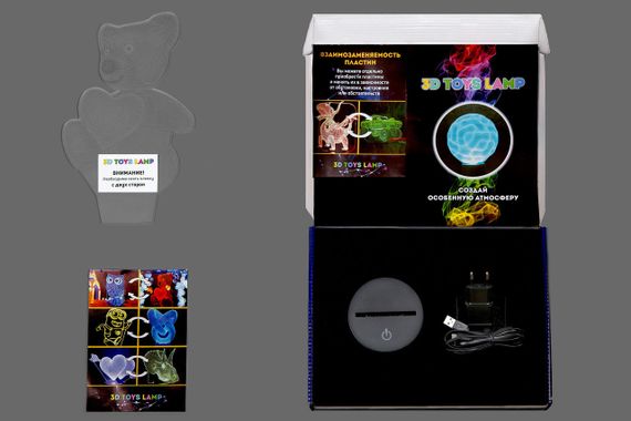 3D світильник нічник з пультом "ЛОЛ 2" 3DTOYSLAMP | Зображення 1