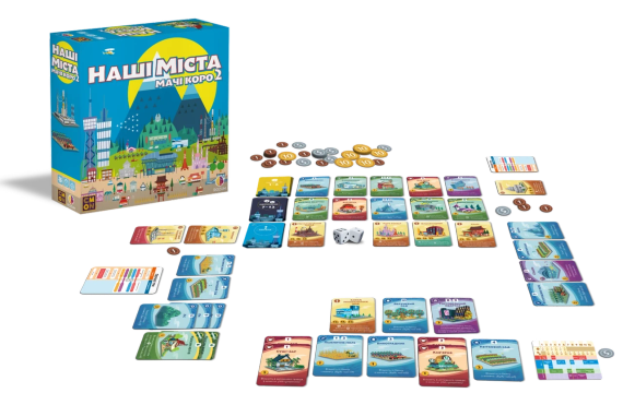 Настольная игра Наши города: Мачи Коро 2 (Machi Koro 2) укр. | Зображення 1